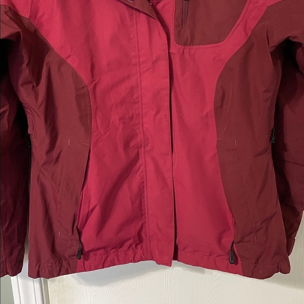 The North Face Women’s 3-in-1 Hooded Parka HyVent Magenta & Gray Size Small - Picture 7 of 17